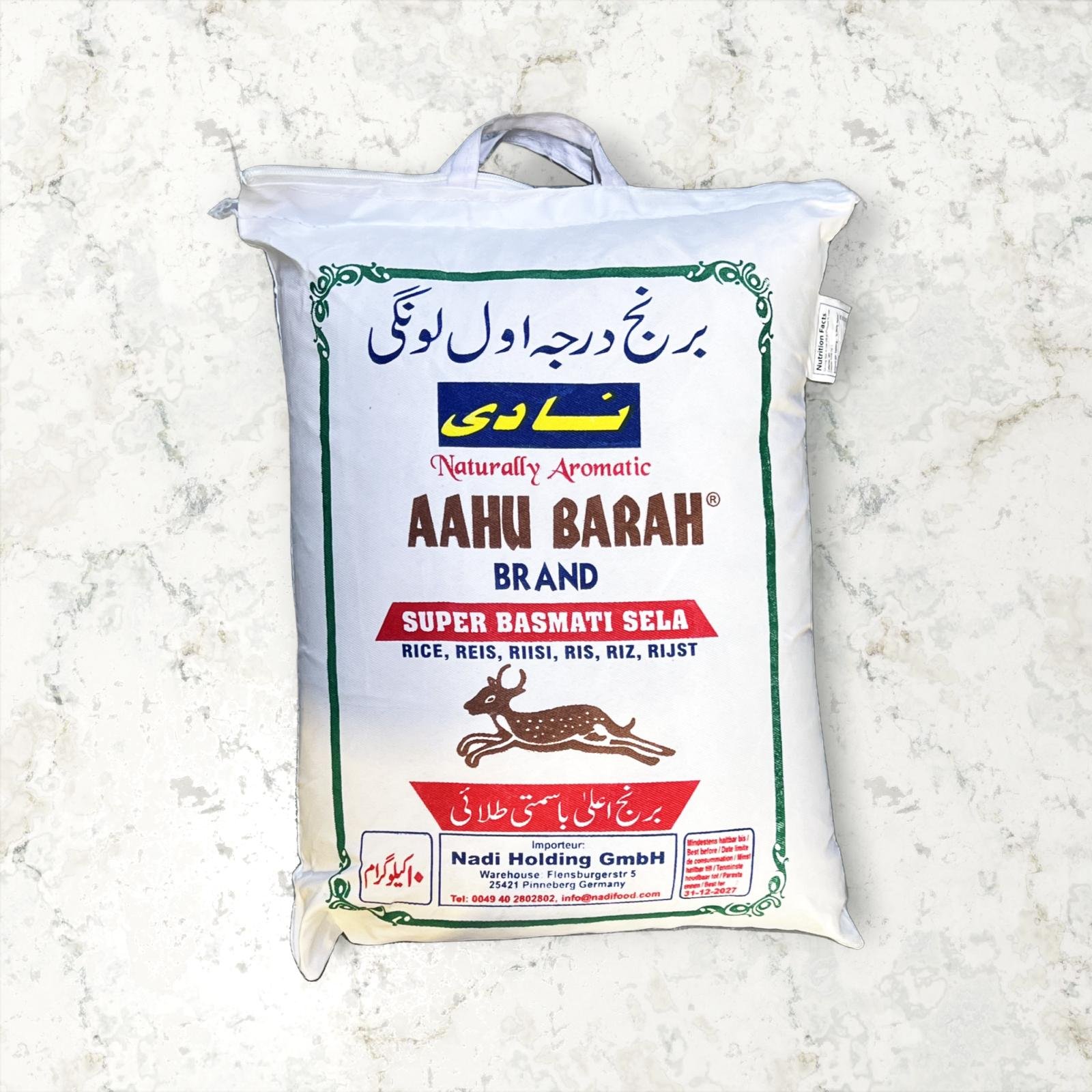 AAHU BARAH Basmati Rice 20kg | Bakhtar Market